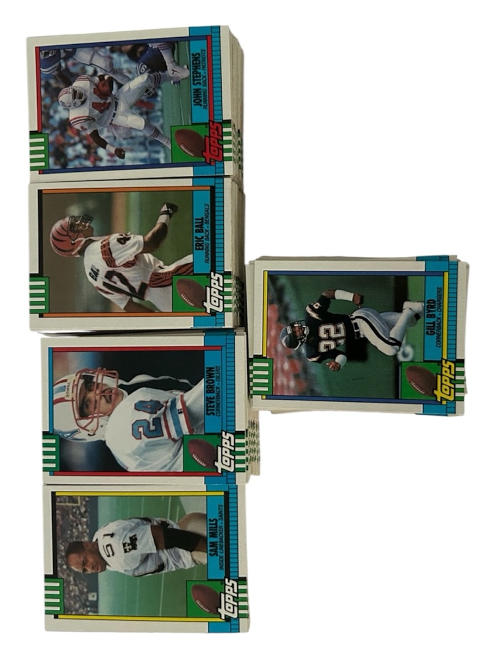 Lot of 247 Topps Vintage NFL Football Sports Cards Bundle
